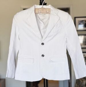 Janie And Jack White Linen Blazer 7 YRS